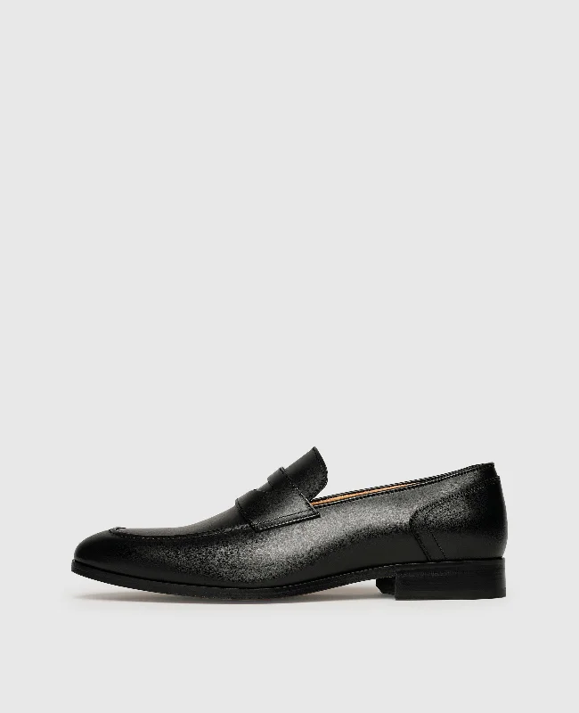 Men's boat shoes in a light - colored leatherMurray PL - Black