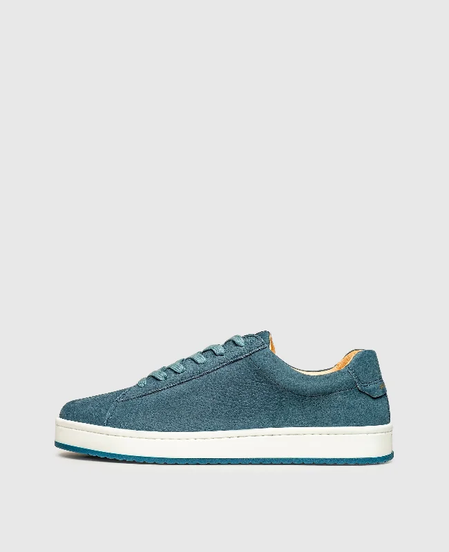 Suede men's boat shoes for a softer textureOriginal Draft DG - Petrol