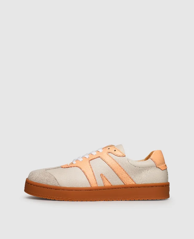 Canvas men's boat shoes for a casual summer lookRetro Draft DD - Offwhite/Orange