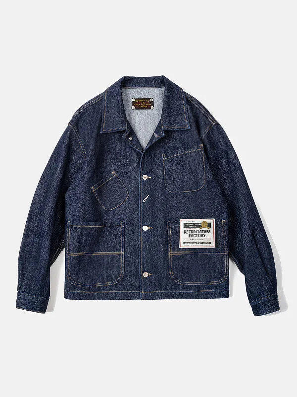 Men's formal shoes with a leather lining for breathabilityRetro Four-pocket Denim Jacket Men's formal shoes with a leather lining for breathabilityRetro Four-pocket Denim Jacket