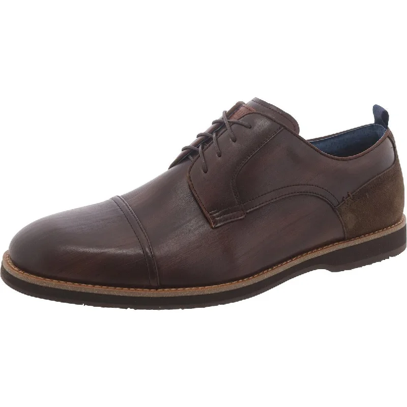 Men's formal shoes with a contrast stitching detailSalente Mens Faux Leather Toe Cap Derby Shoes Men's formal shoes with a contrast stitching detailSalente Mens Faux Leather Toe Cap Derby Shoes