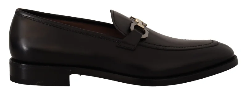 Men's leather formal Oxford shoes with a cap toeSalvatore Ferragamo Suave  Leather Gancio Bit Men's Loafers