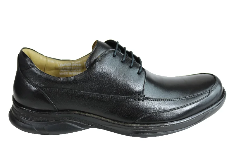 Men's formal shoes with a double monk strapSavelli Angus Mens Comfort Leather Lace Up Shoes Made In Brazil