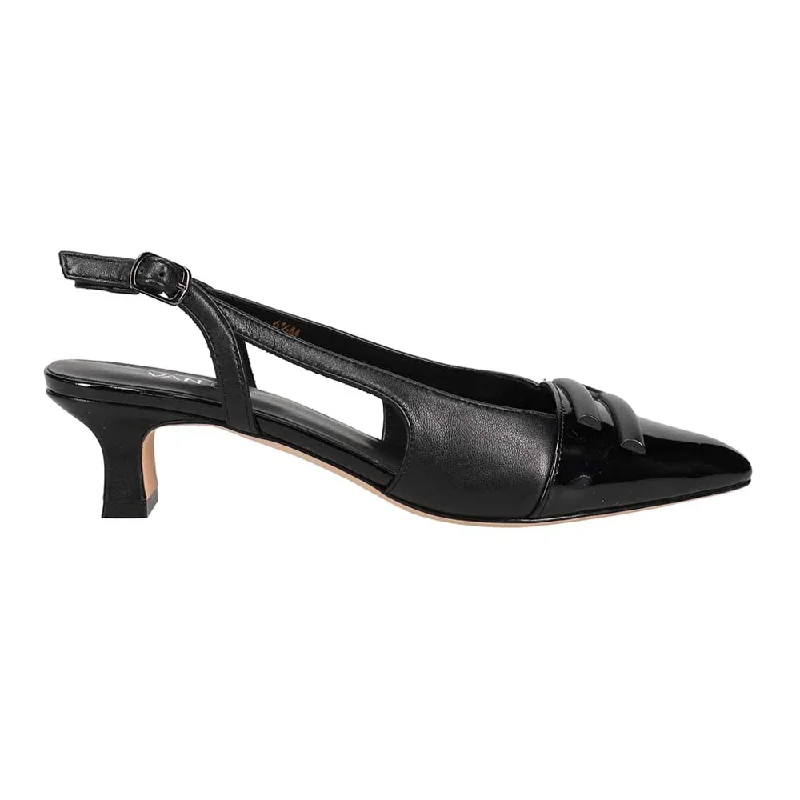 Men's formal shoes in a black or brown leatherTady Pointed Toe Slingback Pumps