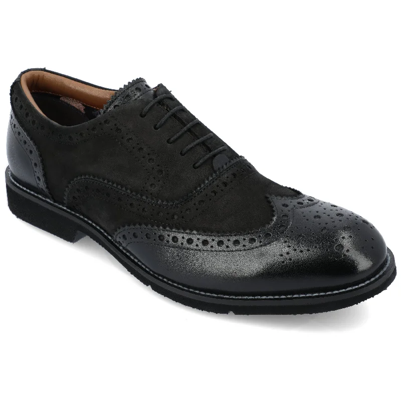 Men's formal shoes with a leather lining for breathabilityThomas & Vine Covington Brogue Oxford