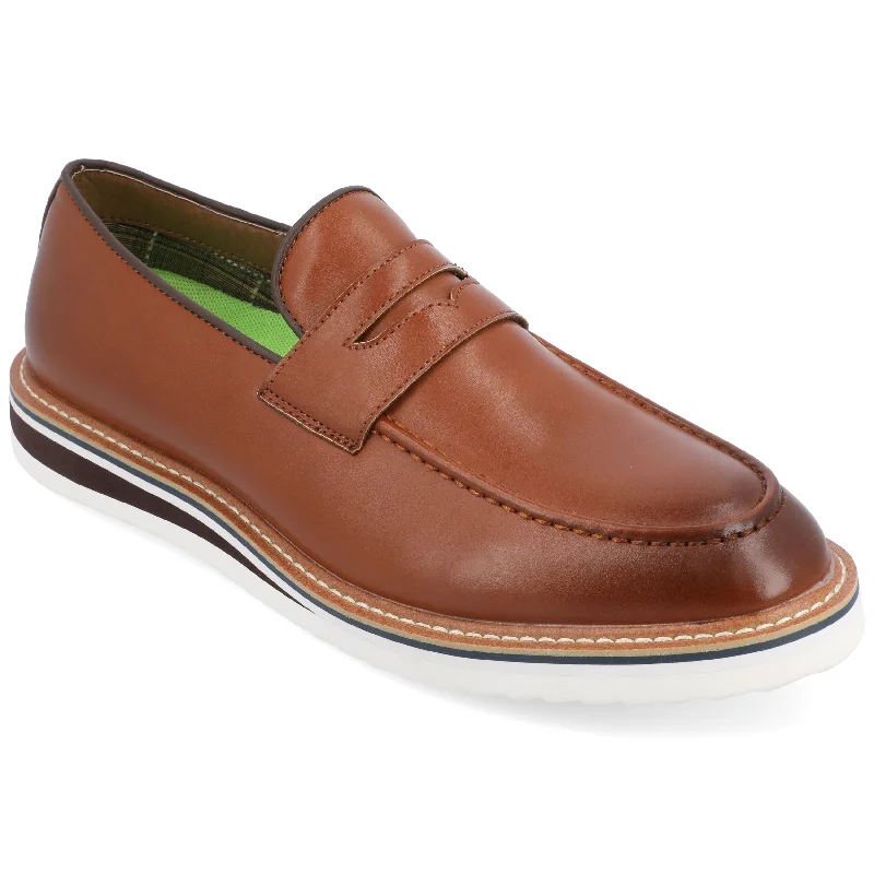 Men's formal shoes with a low - heeled designVance Co. Albert Slip-on Penny Loafer