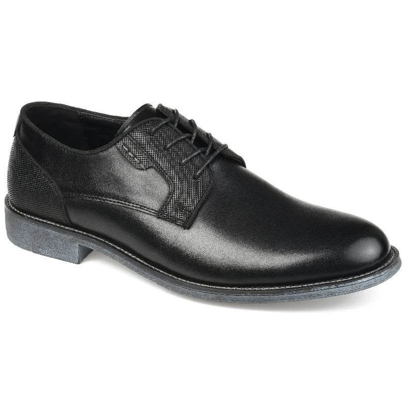 Men's formal shoes with a narrow toe boxVance Co. Alston Textured Plain Toe Derby