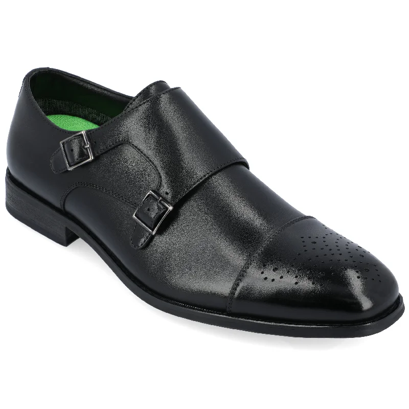 Men's formal shoes with a pointed toe for a stylish lookVance Co. Atticus Wide Width Double Monk Strap Dress Shoe